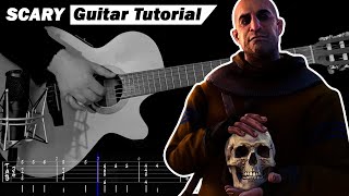 Gaunter o Dimm Theme THE WITCHER 3 OST — Scary Guitar Tutorial  TABS [upl. by Morrison]