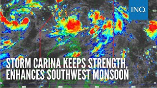 Storm Carina keeps strength enhances southwest monsoon [upl. by Sorensen440]