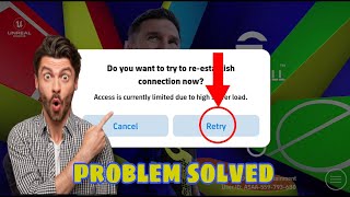 Retry problem 🙄 Solved  in efootball 2025  Internet [upl. by Endo]