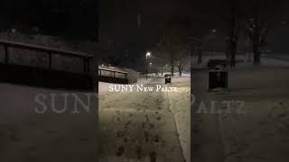 First snow at SUNY New Paltz 2022 [upl. by Atneciv]