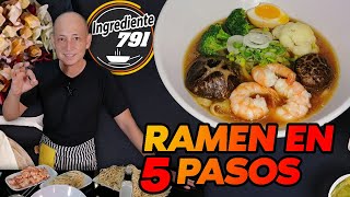 🥣 RAMEN Casero FÁCIL Y RÁPIDO en 5 PASOS 🚀  Ingrediente 791 [upl. by Sillad525]