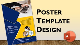 A4 Poster Design in PowerPoint  PowerPoint Poster Template Design [upl. by Aenehs118]