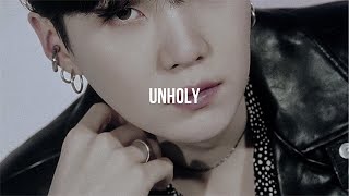 YOONGI  SUGA  FMV  UNHOLY [upl. by Etnahs779]