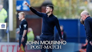 John Mousinho postmatch  Chesterfield 10 Pompey [upl. by Zirkle604]