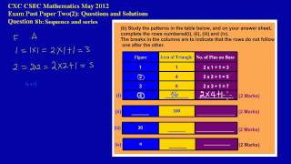 CSEC CXC Maths Past Paper Question 8b May 2012 Exam Solutions Answers by Will EduTech [upl. by Ebbie100]