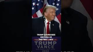 Trump Declares Victory Calls Melania Trump First Lady  Subscribe to Firstpost [upl. by Annorah]