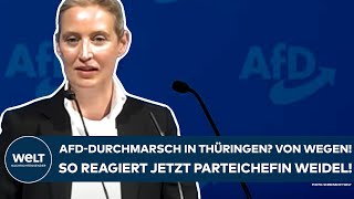 THÜRINGEN Kommunalwahl Durchmarsch der AfD Von wegen So reagiert jetzt Parteichefin Alice Weidel [upl. by Gnet70]