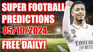 FOOTBALL PREDICTIONS SATURDAY 05102024SOCCER PREDICTIONSBETTING TIPSsportsbettingtips football [upl. by Kaplan]