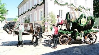 Traditional parade in Bad Kötzting Germany [upl. by Ottie175]