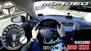 2016 Ford Mondeo 20 TDCI 209 KM  VMAX Próba autostradowa RACEBOX 0100 100200 kmh [upl. by James]