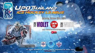 VIOLET TEAM vs WHITE TEAM  U20 Thailand Ice Hockey League 2024  Game  07 [upl. by Dajma125]