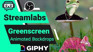 Animated Backdrops and stickers  obs streamlabs tutorial [upl. by Flowers704]