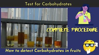 Test for Carbohydrates Qualitative phytochemical screening  Complete procedure part 3 [upl. by Yentterb]