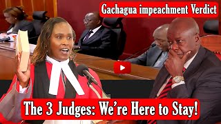 Gachagua Impeachment Battle Heats Up As 3 Judges Refuse to Recuse Themselves [upl. by Annoik]