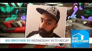 BB20  Wednesday Veto Episode Recap Aug 15 LIVE 915e615p [upl. by Keligot]