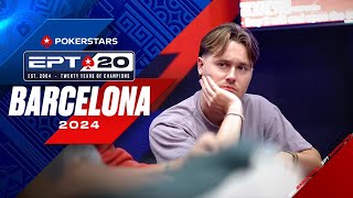 €5300 Main Event  DAY 2  EPT Barcelona 2024 [upl. by Gregrory]