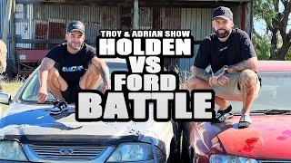 FORD AU vs HOLDEN VX CRASH TEST RALLY amp DRIFT WE PUT THEM TO THE TEST [upl. by Shaum]