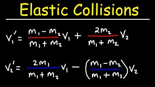 Elastic Collisions  Conservation of Momentum  Shortcut Formula [upl. by Yancey102]