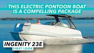 This electric pontoon boat is a compelling package  Ingenity 23E first look  Motor Boat amp Yachting [upl. by Luane101]