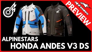 PREVIEW  ALPINESTARS HONDA ANDES V3 DRYSTAR [upl. by Nickey932]