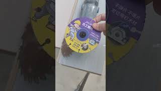 Never install a toothed saw blade on an angle grinder Woodworkingviralvideo tools [upl. by Brandea]