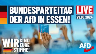 Live aus Essen AfDBundesparteitag mit Neuwahlen Bundesvorstand [upl. by Campman]