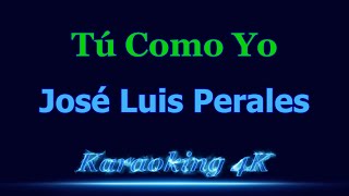 José Luis Perales Tú Como Yo Karaoke 4K [upl. by Nivat628]