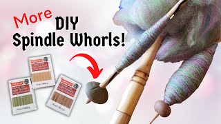 DIY Spindle Whorls for Handheld Distaff Yarn Spinning [upl. by Ahsilef]