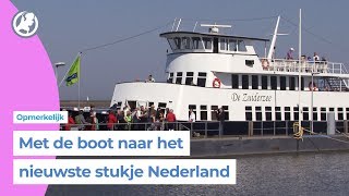 Eerste veerboot vertrekt naar Marker Wadden [upl. by Sloatman]