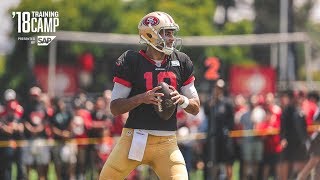 Camp Highlight Jimmy Garoppolo Shows off His Accuracy [upl. by Sulokcin]