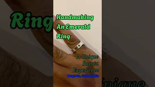 Handmaking an Emerald Silver Ring in Bogota Colombia [upl. by Gertie]