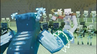 Warden vs Mutant Skeleton EPIC FIGHT Minecraft Animation [upl. by Brag]