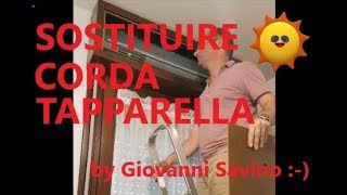 Come sostituire corda tapparella  Replacing the cord of roller shutter [upl. by Landy380]