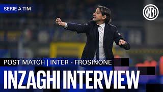 SIMONE INZAGHI INTERVIEW  INTER 20 FROSINONE 🎙️⚫🔵 [upl. by Mlohsihc]