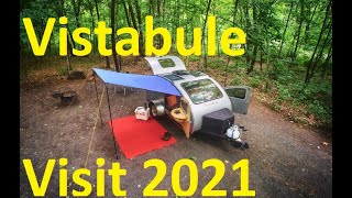 Teardrop Trailer Vistabule FACTORY VISIT 2021 [upl. by Jonie]