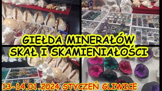 Giełda minerałów skał i skamieniałości🐚🛒✨🪨 💎💍📿🐚 Styczeń 2024 Gliwice 💎Exchange of minerals rocks [upl. by Yauqaj]