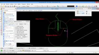 5 Microstation V8i lesson 2 part2  Snap and microstation mouse buttons الدرس الثاني الجزء الثاني [upl. by Seraphina]