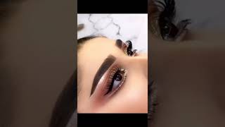 Golden Glitter Eye Makeup Tutorial  Bridal Makeup video [upl. by Ykcul]