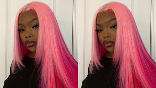 PRETTY IN PINK x PINK HAIR TUTORIAL x VSHOW HAIR [upl. by Adara]