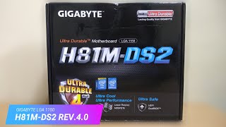 UNBOXING Gigabyte H81MDS2 Rev40 [upl. by Meris445]