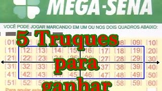 Truques para ganhar na mega sena [upl. by Johnathan]