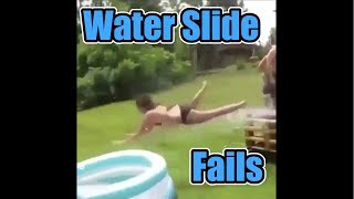 MOST HILARIOUS WATER SLIDE FAILS  Funny Water Fails [upl. by Rashidi931]