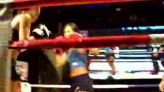 Muay Thai Female Fight at Zouk 3 [upl. by Aleahcim175]