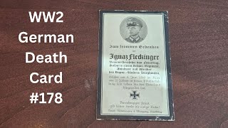 WW2 German Death Card 178 [upl. by Une]