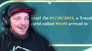 Necrit Gets Surprised By His Genshin Account Recap [upl. by Bigot194]