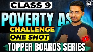 Poverty As a Challenge  ONE SHOT  Class 9 Social Science  Hussain Sir [upl. by Kabab]