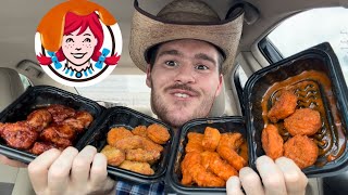 Wendy’s Saucy Nuggs Review  Trying ALL 7 Flavors [upl. by Hally]