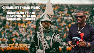 Gimmie My Theme Music HBCU Band expert responds to Deion Sanders meeting with band director [upl. by Euqinomod]