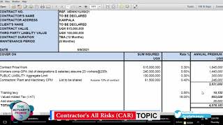 Contractors All Risks CAR simplified [upl. by Haakon]