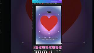 how to create EASY heart aura wallpapers WITHOUT procreate ✨️🌷🌱 affirmations aesthetic canva [upl. by Neeloc710]